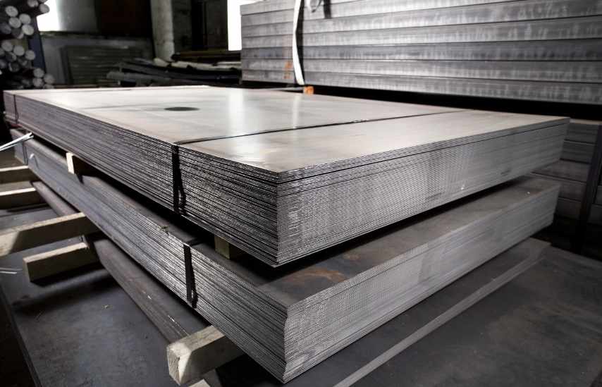 Stack of stainless steel bars