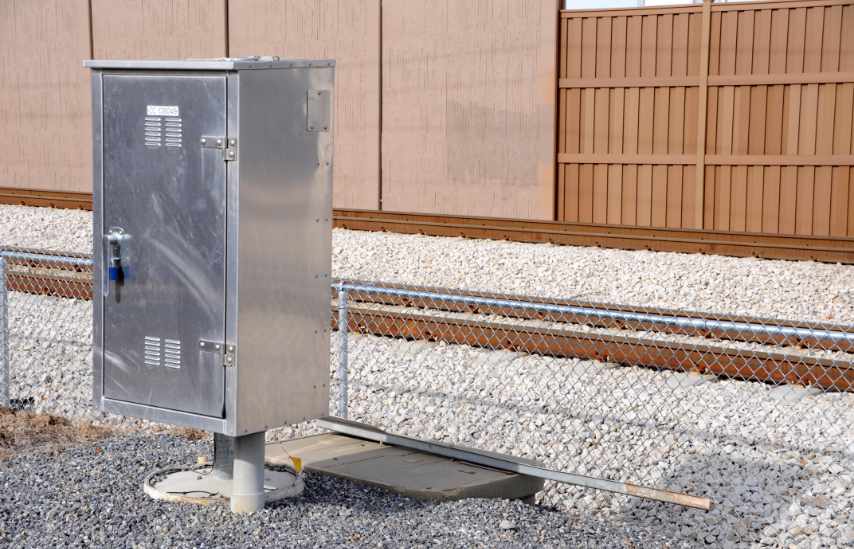 Electrical Control Box for Commuter Train Road Crossing Arms and Lights